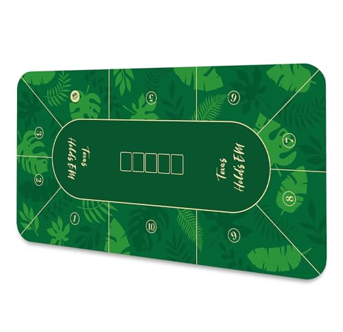 LaiEr Poker Matte Große Größe Tabelle Matte Texas Hold'em Poker Gummimatte Poker Topper für Tische Folding Super Portable Poker Tisch Blackjack Top Layout Mehrere Größe Auswahl(180*90*0.2cm,Green) LaiEr Poker Matte Große Größe Tabelle Matte Texas Hold'em Poker Gummimatte Poker Topper für Tische Folding Super Portable Poker Tisch Blackjack Top Layout Mehrere Größe Auswahl(180*90*0.2cm,Green) von LaiEr