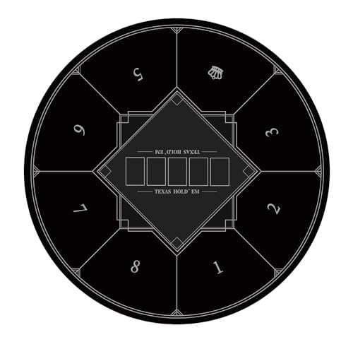 LaiEr Runde Poker Matte, 24/31/47/55 Zoll 6-8 Person Texas Poker Gummimatte, Faltbare Tischplatte, tragbare Poker Tischplatte, geeignet für Poker Spiele, Blackjack, Casino Layout. LaiEr Runde Poker Matte, 24/31/47/55 Zoll 6-8 Person Texas Poker Gummimatte, Faltbare Tischplatte, tragbare Poker Tischplatte, geeignet für Poker Spiele, Blackjack, Casino Layout. von LaiEr
