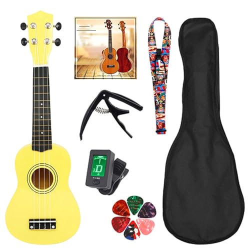 4 Saiten Kleinkind Musikinstrumente Kinder Kleine Gitarre Pädagogisches Musikinstrument 53,3 cm Professionelle Ukulele von Laikoutd