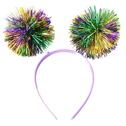 Auffällige Lamettstirnbänder Mardi Gras Kopfbedeckung Für Mädchen Maskerade Haarzubehör Mardi Gras Flapper Stirnband Ladies 'Party Stirnband Auffällige Lamettstirnbänder Mardi Gras Kopfbedeckung Für Mädchen Maskerade Haarzubehör Mardi Gras Flapper Stirnband Ladies 'Party Stirnband von Laikoutd