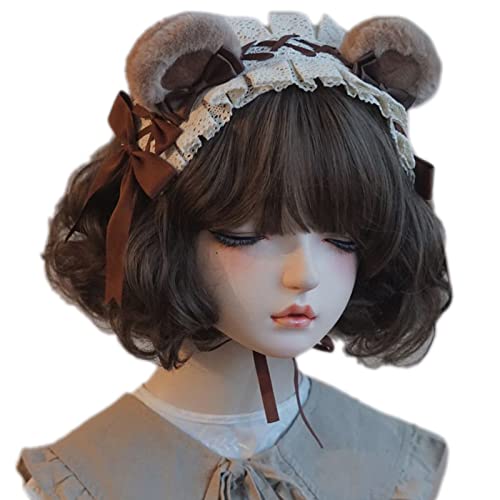 Cosplay-Bär, plissierter Spitzen-Haarreif, Frauen-Bär-Ohr-Form, Make-up-Stirnband zum Fotografieren, Haarschmuck, mehrfarbig, Cosplay-Stirnbänder für Damen, Cosplay, Stirnband, Bärenohrenform Cosplay-Bär, plissierter Spitzen-Haarreif, Frauen-Bär-Ohr-Form, Make-up-Stirnband zum Fotografieren, Haarschmuck, mehrfarbig, Cosplay-Stirnbänder für Damen, Cosplay, Stirnband, Bärenohrenform von Laikoutd