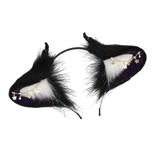 Laikoutd Anime Stirnband Für Party Japanische Ohrhaarhaarhoop Teenager Halloween Themenereignis Haarband Maskeraden Kostüm Zubehör Ohrhaarband von Laikoutd