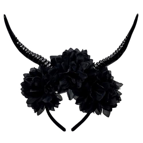 Laikoutd Blumenantilope Horn Stirnbandharz Kostüm Accessoire Für Themenpartys Halloween & Cosplay Fantasy Photography Requisiten Kopfschmuck von Laikoutd