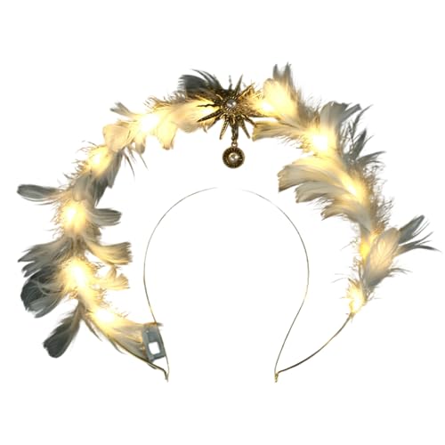 Laikoutd Delicate Federed Headdress Accessoire For Women Girls Bühnenaufführungen Fotografie Und Urlaubsfeierlichkeiten Täglich Nutzung Laikoutd Delicate Federed Headdress Accessoire For Women Girls Bühnenaufführungen Fotografie Und Urlaubsfeierlichkeiten Täglich Nutzung von Laikoutd