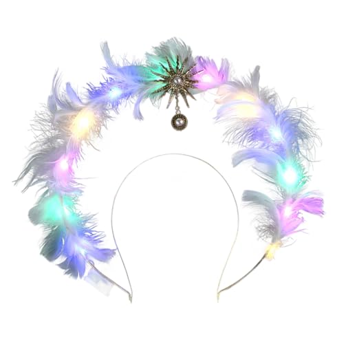 Laikoutd Delicate Federed Headdress Accessoire For Women Girls Bühnenaufführungen Fotografie Und Urlaubsfeierlichkeiten Täglich Nutzung Laikoutd Delicate Federed Headdress Accessoire For Women Girls Bühnenaufführungen Fotografie Und Urlaubsfeierlichkeiten Täglich Nutzung von Laikoutd