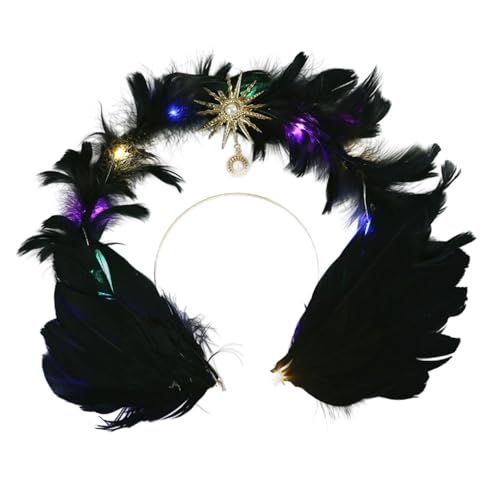 Laikoutd Delicate Federed Headdress Accessoire For Women Girls Bühnenaufführungen Fotografie Und Urlaubsfeierlichkeiten Täglich Nutzung Laikoutd Delicate Federed Headdress Accessoire For Women Girls Bühnenaufführungen Fotografie Und Urlaubsfeierlichkeiten Täglich Nutzung von Laikoutd