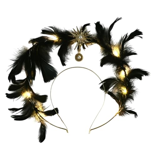 Laikoutd Delicate Federed Headdress Accessoire For Women Girls Bühnenaufführungen Fotografie Und Urlaubsfeierlichkeiten Täglich Nutzung Laikoutd Delicate Federed Headdress Accessoire For Women Girls Bühnenaufführungen Fotografie Und Urlaubsfeierlichkeiten Täglich Nutzung von Laikoutd