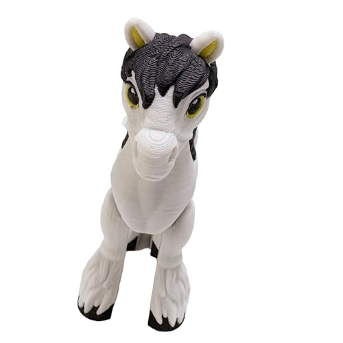Laikoutd Gelegter Pferdemodellspielzeug Mit Beweglichen Gelenken Und Schwanzkollektoren Display & Schreibtisch Office Desk Horse Skulptur von Laikoutd