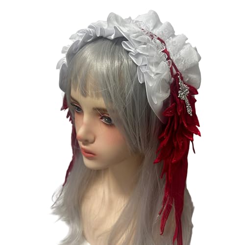 Laikoutd Gothic Hair Accessoire Mit Weicher Spitze Und Metallkreuzen Dekoration Gothisches Spitzenhaarband Für Punkstile Kopfstücke Laikoutd Gothic Hair Accessoire Mit Weicher Spitze Und Metallkreuzen Dekoration Gothisches Spitzenhaarband Für Punkstile Kopfstücke von Laikoutd