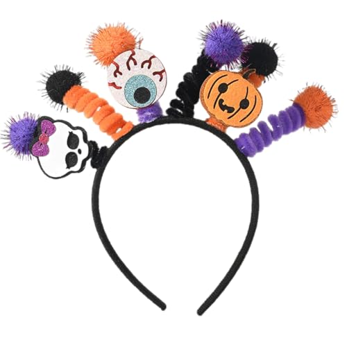 Laikoutd Haarzubehör Mit Schädelmuster Einzigartige Haarschmuck Kostüm Stirnbänder Für Kinder Erwachsene Halloween Event Fotos Skelett Haarband Für Kostümparty von Laikoutd