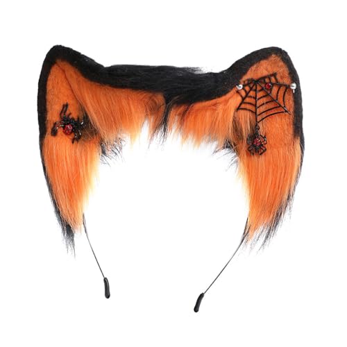 Laikoutd Katzenohrstirnband Mit Ohrschmuck Spinnen Pendellon Cosplay Ohr von Laikoutd