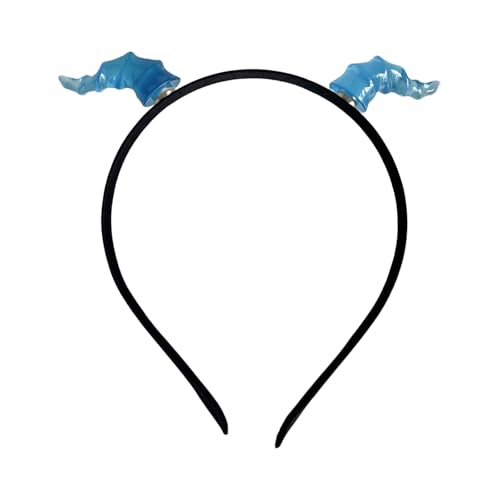 Laikoutd Kinder Cosplay Devil Stirnband Tierhorn Für Karnivale Party Handgefertigtes Dunkler Horn Kostüm Teufel Festives Festival Haar Accessoire von Laikoutd