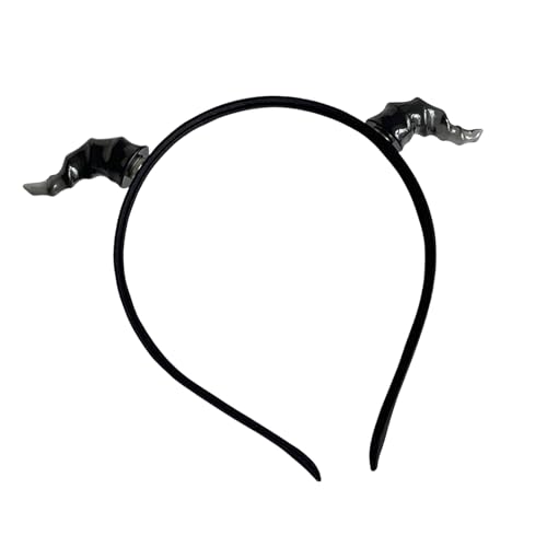 Laikoutd Kinder Cosplay Devil Stirnband Tierhorn Für Karnivale Party Handgefertigtes Dunkler Horn Kostüm Teufel Festives Festival Haar Accessoire von Laikoutd
