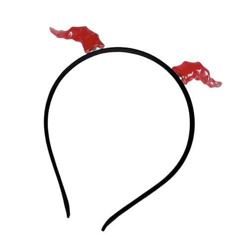 Laikoutd Kinder Cosplay Devil Stirnband Tierhorn Für Karnivale Party Handgefertigtes Dunkler Horn Kostüm Teufel Festives Festival Haar Accessoire von Laikoutd
