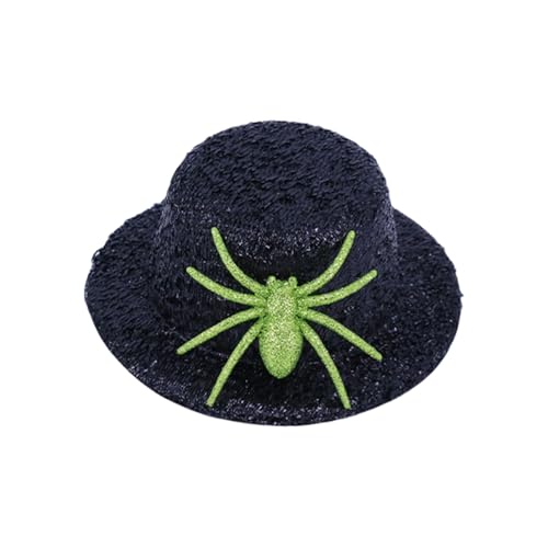 Laikoutd Schimmernde Spinnen Miniaturhut Set Für Cosplay Kostüme Western Cosplay Cowgirl Accessoires Friseur Styling von Laikoutd
