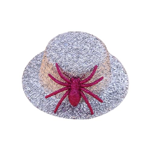 Laikoutd Schimmernde Spinnen Miniaturhut Set Für Cosplay Kostüme Western Cosplay Cowgirl Accessoires Friseur Styling von Laikoutd