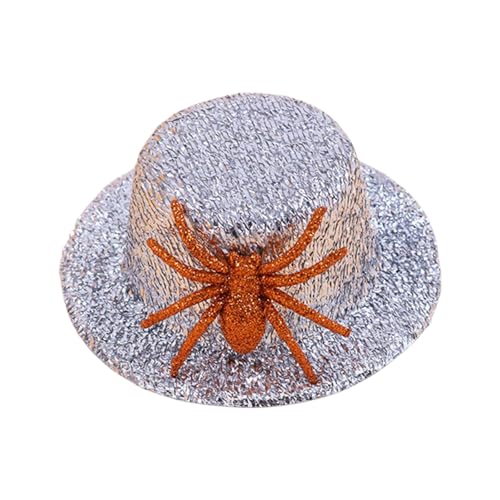 Laikoutd Schimmernde Spinnen Miniaturhut Set Für Cosplay Kostüme Western Cosplay Cowgirl Accessoires Friseur Styling von Laikoutd