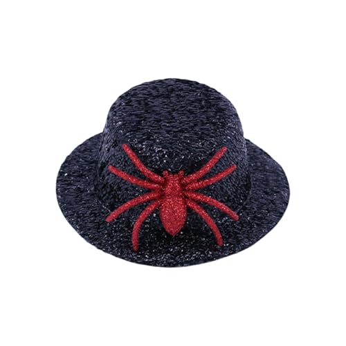 Laikoutd Schimmernde Spinnen Miniaturhut Set Für Cosplay Kostüme Western Cosplay Cowgirl Accessoires Friseur Styling von Laikoutd