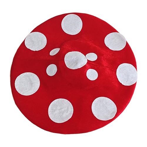 Laikoutd Schöner Pilzhut Mit Verstellbaren Krawatten Weicher Polyester Kostüm Zubehör Kopfbedeckung Für Rollenspiele Halloween Party Kostümzubehör von Laikoutd