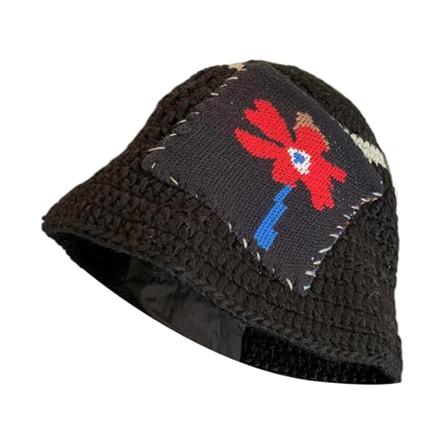 Laikoutd Slouchy Hip Hop Mit Patches Halloween Accessoires Slouchy High School Teenager Winter Eimer Breit Krempel Laikoutd Slouchy Hip Hop Mit Patches Halloween Accessoires Slouchy High School Teenager Winter Eimer Breit Krempel von Laikoutd