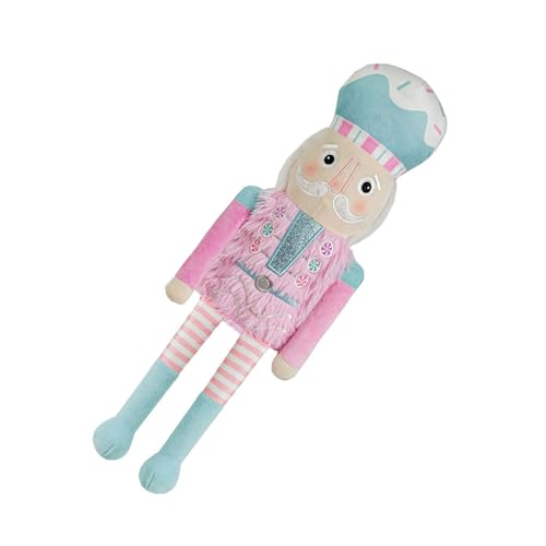 Laikoutd Weihnachtsbonbonnutschracker Mit Langbeinigem Festival Stoffer Soldat Figur Kissen Für Urlaub Decors Soldier Stoffed Doll Ornament von Laikoutd