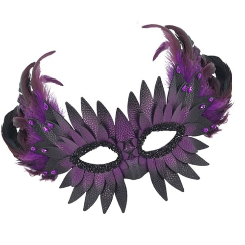 Laikoutd Wiederverwendbare PU Schnabel Maske Halbe Gesichtsberichterstattung Mit Gefiederten Detail Laikoutd Wiederverwendbare PU Schnabel Maske Halbe Gesichtsberichterstattung Mit Gefiederten Detail von Laikoutd