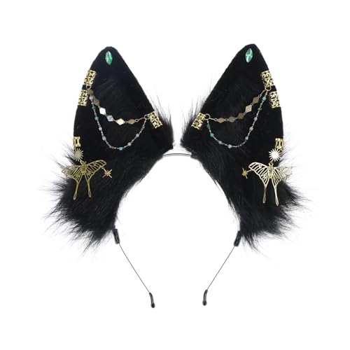 Laikoutd Wolf Ohr Maid Hairhoop Ethnisches Tierisches Ohrhaarband Rollenspiel Kostüm Haarband Weibliche Themenereignisse Subkulturelle Kopfbedeckung Laikoutd Wolf Ohr Maid Hairhoop Ethnisches Tierisches Ohrhaarband Rollenspiel Kostüm Haarband Weibliche Themenereignisse Subkulturelle Kopfbedeckung von Laikoutd