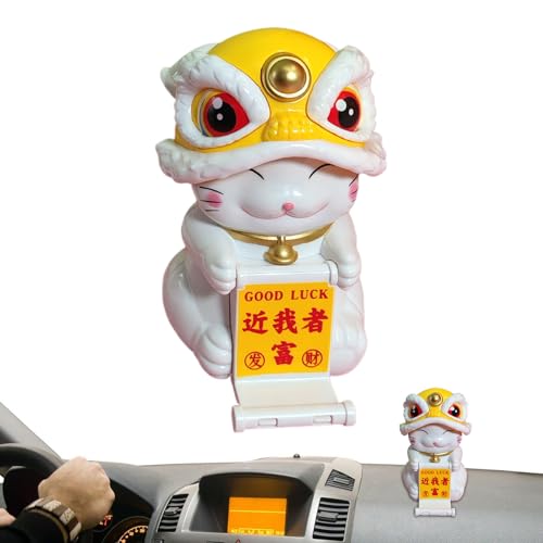 Autofiguren für Armaturenbrett, Wackelkopf für Autos - Niedlicher chinesischer tanzender Löwe mit Wackelkopf,Lustige Desktop-Schaukelstatuen, Auto-Armaturenbrett-Dekoration, Armaturenbrett-Figuren für Autofiguren für Armaturenbrett, Wackelkopf für Autos - Niedlicher chinesischer tanzender Löwe mit Wackelkopf,Lustige Desktop-Schaukelstatuen, Auto-Armaturenbrett-Dekoration, Armaturenbrett-Figuren für von Lainiaoly