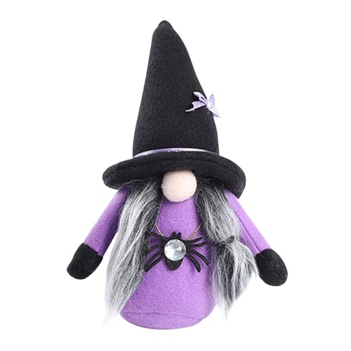 Halloween GNOME Plüsch, Weihnachten Geist Schwedische Tomte Dekorationen, Gruseliger Gesichtslose Puppe Mit Kürbis Hexen Hut, Weiche Plüsch Für Urlaub Party Geschenke von Lainiaoly