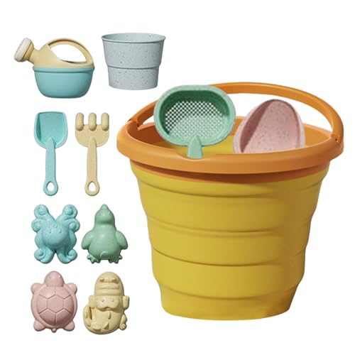 Lainiaoly 11 Stück Sandspielzeug Set, Reise Sandspielzeug Mit Sandschaufel, Faltbarer Eimer Kinder, Sandkasten Spielzeug Sandförmchen, Outdoor Spielzeug Für 3+ Kinder Mädchen Lainiaoly 11 Stück Sandspielzeug Set, Reise Sandspielzeug Mit Sandschaufel, Faltbarer Eimer Kinder, Sandkasten Spielzeug Sandförmchen, Outdoor Spielzeug Für 3+ Kinder Mädchen von Lainiaoly