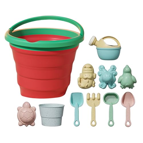 Lainiaoly 11 Stück Sandspielzeug Set, Reise Sandspielzeug Mit Sandschaufel, Faltbarer Eimer Kinder, Sandkasten Spielzeug Sandförmchen, Outdoor Spielzeug Für 3+ Kinder Mädchen Lainiaoly 11 Stück Sandspielzeug Set, Reise Sandspielzeug Mit Sandschaufel, Faltbarer Eimer Kinder, Sandkasten Spielzeug Sandförmchen, Outdoor Spielzeug Für 3+ Kinder Mädchen von Lainiaoly