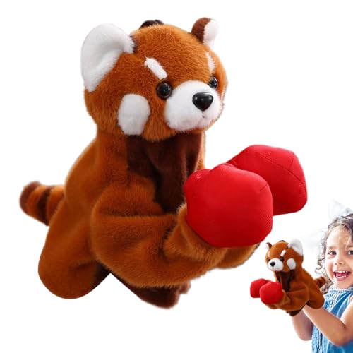 Lainiaoly Boxender Tiger Plüsch-Handpuppe, Interaktive Box-Handpuppe, Weiche Interaktive Boxpuppe Mit Einziehbarem Arm Für Kleinkinder - 27x25x15cm von Lainiaoly