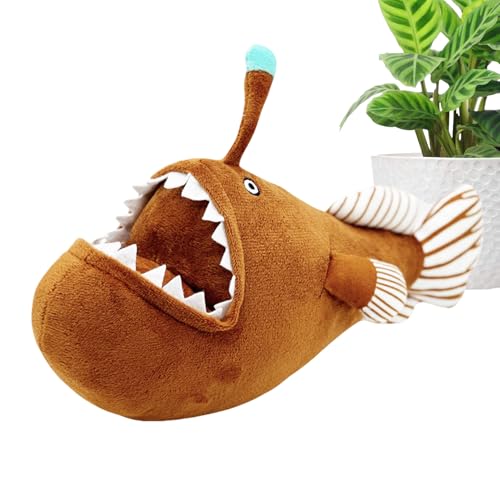 Lainiaoly Laternenfisch-Plüschtier, Anglerfisch Plüschtier, Geschenk Für Kinder, Geburtstag, Weihnachten, Halloween, Dekoration von Lainiaoly
