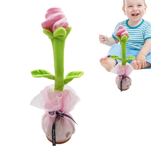Lainiaoly Musical Dancing Blume - Plüschspielzeug Spricht, Rose Singen | USB -wiederaufladbares Interaktives Spielzeug, Lustige Bewegung Und Soundspielzeug Für Kleinkinder Kinder, Frühes Lerne Lainiaoly Musical Dancing Blume - Plüschspielzeug Spricht, Rose Singen | USB -wiederaufladbares Interaktives Spielzeug, Lustige Bewegung Und Soundspielzeug Für Kleinkinder Kinder, Frühes Lerne von Lainiaoly