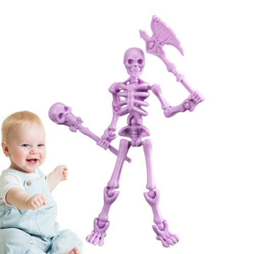 Skelett-Actionfigur, Action-Skelette, Desktop-Figur Skelettpuppenfiguren Mit Mehreren Beweglichen Gelenken, Leine Skelettfigur, Kleine Halloween-Figuren Skelett-Actionfigur, Action-Skelette, Desktop-Figur Skelettpuppenfiguren Mit Mehreren Beweglichen Gelenken, Leine Skelettfigur, Kleine Halloween-Figuren von Lainiaoly