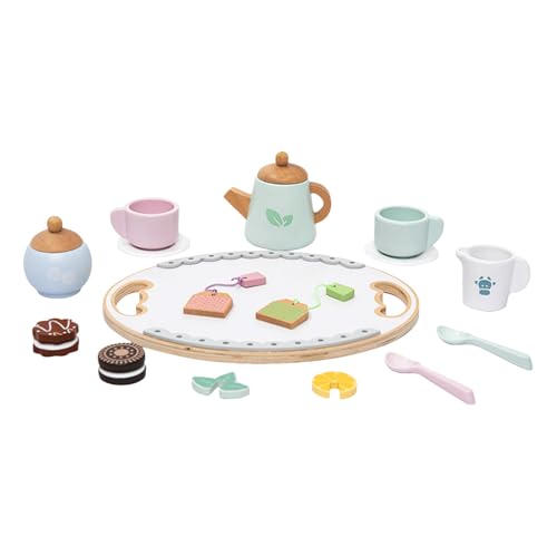 Spielzeug-Teeservice,Kinder-Teeservice | Holz-Tee-Set-Spielzeug - Holzspiel-Essensset für kleine Mädchen und , Küchenspielset, Rollenspielspielzeug zum Erlernen von Rollenspielen Spielzeug-Teeservice,Kinder-Teeservice | Holz-Tee-Set-Spielzeug - Holzspiel-Essensset für kleine Mädchen und , Küchenspielset, Rollenspielspielzeug zum Erlernen von Rollenspielen von Lainiaoly