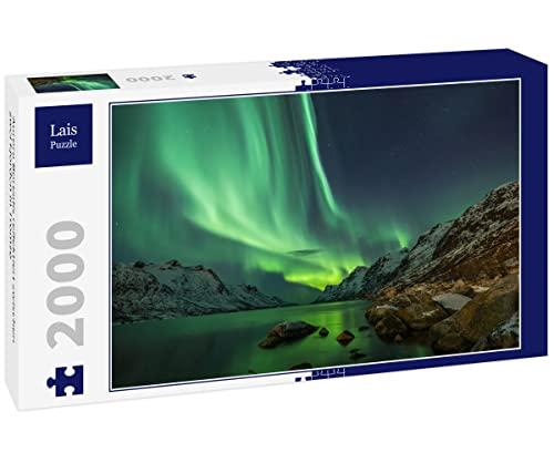 Lais Puzzle Aurora Borealis reflektiert zwischen Zwei Fjorden in Tromsø 2000 Teile von Lais Puzzle