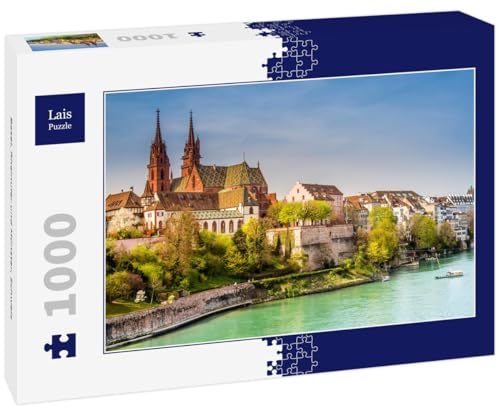 Lais Puzzle Basel, Rheinufer und Münster, Schweiz 1000 Teile von Lais Puzzle