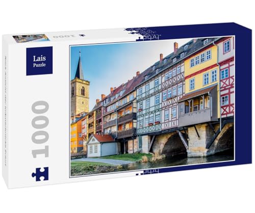 Lais Puzzle Blick Ansicht der Krämerbrücke Erfurt 1000 Teile von Lais Puzzle