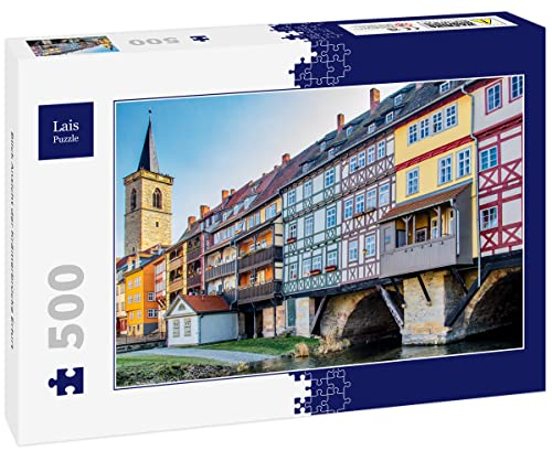Lais Puzzle Blick Ansicht der Krämerbrücke Erfurt 500 Teile von Lais Puzzle