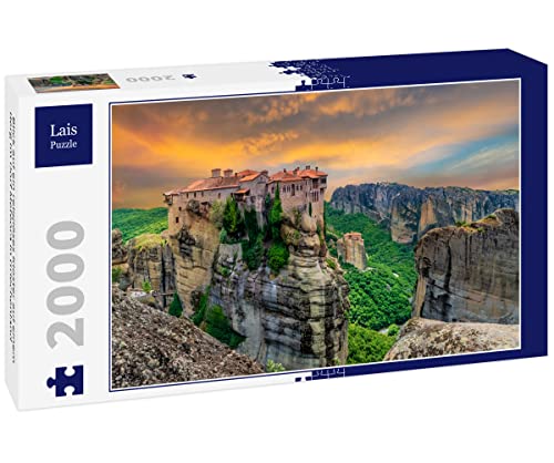 Lais Puzzle Blick auf EIN religiöses Kloster auf einem Berg im Dorf Meteora in Griechenland 2000 Teile von Lais Puzzle