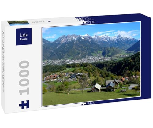 Lais Puzzle Blick auf die Bezirksstadt Bludenz, Vorarlberg, Österreich, Bludenz 1000 Teile von Lais Puzzle
