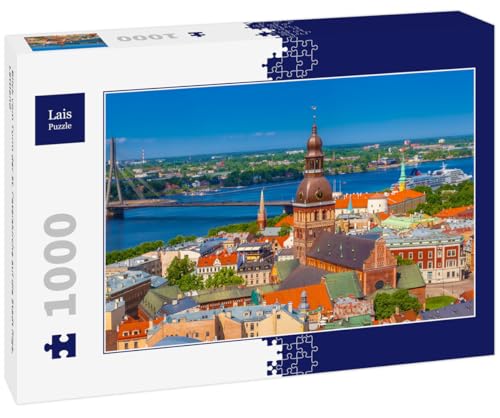 Lais Puzzle Blick vom Turm der St. Peterskirche auf die Stadt Riga, Lettland 1000 Teile von Lais Puzzle