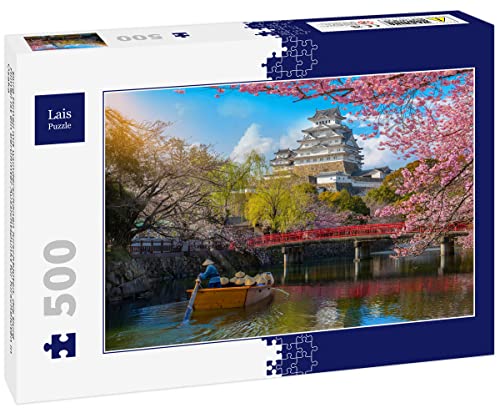 Lais Puzzle Burg Himeji mit wunderschönen Kirschblüten, die Burg Himeji ist EIN berühmter Aussichtspunkt für Kirschblüten in Osaka 500 Teile von Lais Puzzle