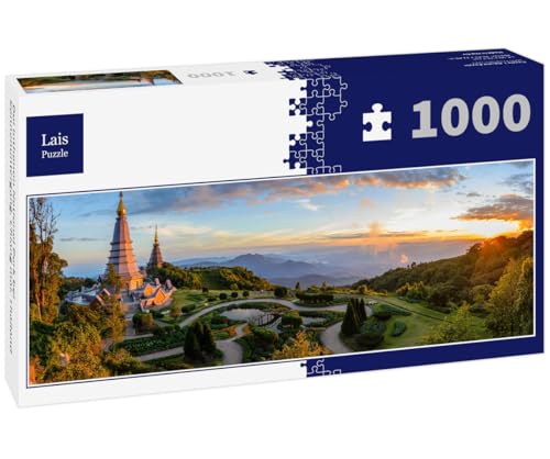 Lais Puzzle DOI Inthanon National Park bei Sonnenuntergang, Chiang Mai, Thailand 1000 Teile Panorama von Lais Puzzle