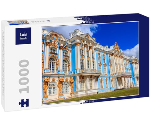 Lais Puzzle Der Katharinenpalast ist EIN Rokoko-Palast in der Stadt Zarskoje Selo (Puschkin), 30 km südlich von Sankt Petersburg, Russland. Er war die Sommerresidenz der russischen Zaren. 1000 Teile von Lais Puzzle