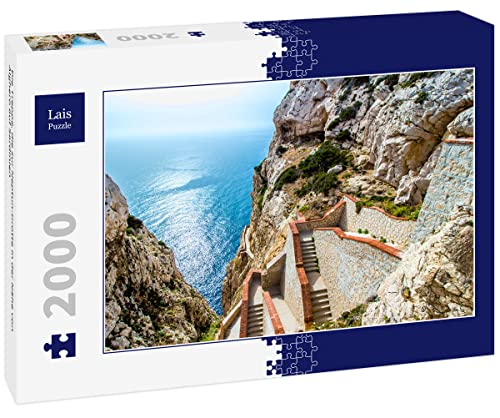 Lais Puzzle Die Treppe, die zur Neptun-Grotte in der Nähe von Alghero auf Sardinien 2000 Teile von Lais Puzzle