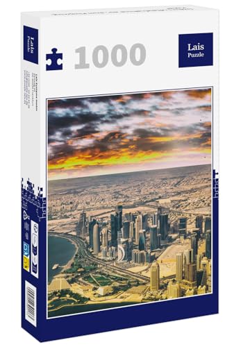 Lais Puzzle Doha Luftaufnahme aus dem Flugzeug, Katar 1000 Teile Lais Puzzle Doha Luftaufnahme aus dem Flugzeug, Katar 1000 Teile von Lais Puzzle
