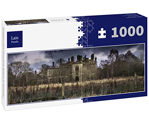 Lais Puzzle Dunmore Park Haus, Airth, Falkirk, Schottland, Großbritannien. verlassene Burgruine, Panorama 1000 Teile von Lais Puzzle