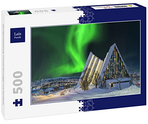 Lais Puzzle Eismeerkathedrale Tromsö Norwegen mit Nordlicht 500 Teile von Lais Puzzle